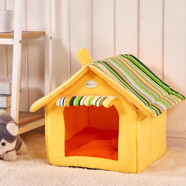 Removable Cover Dog House Beds