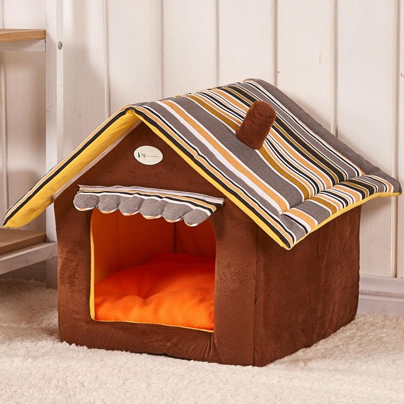 Removable Cover Dog House Beds