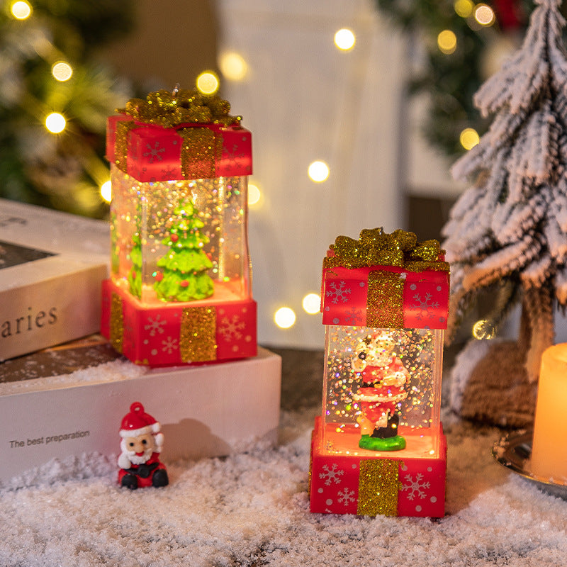 Crystal Ball Christmas Gift Box Lights for Festive Cheer