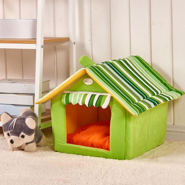 Removable Cover Dog House Beds