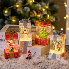 Crystal Ball Christmas Gift Box Lights for Festive Cheer